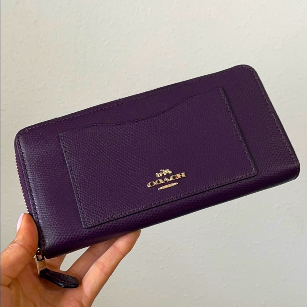 Purple Coach wallet